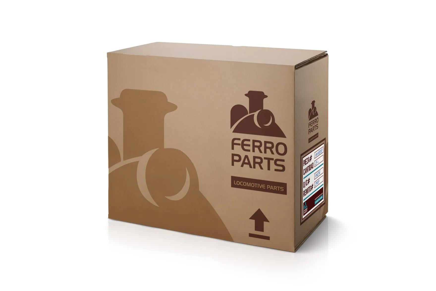 Caja y sistema de etiquetas Ferro Parts
