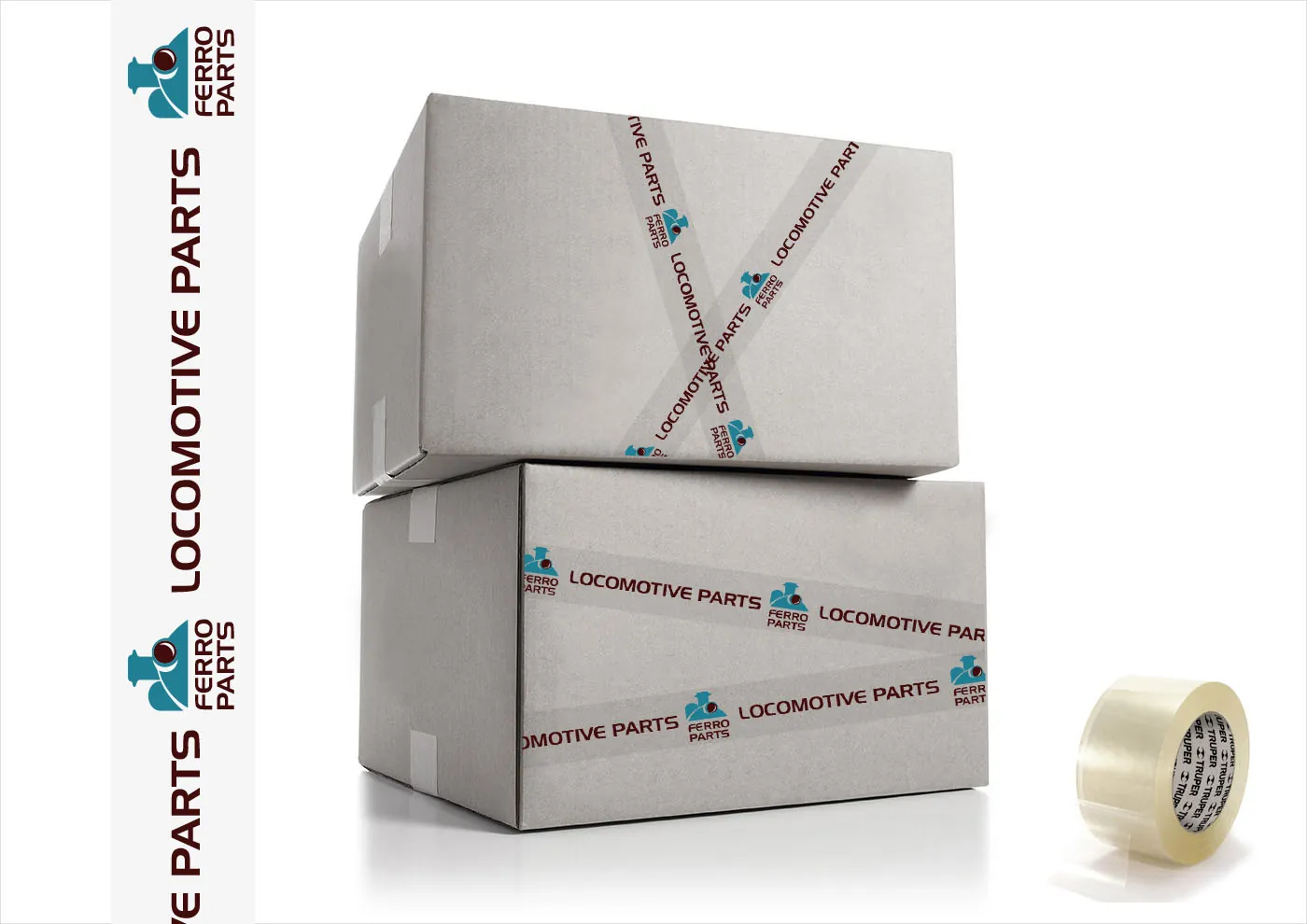 Sistema de cajas y cinta de embalaje Ferro Parts