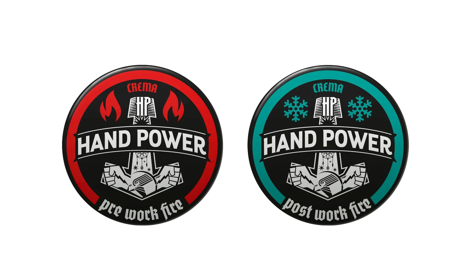 Variantes claras de los potes Hand Power