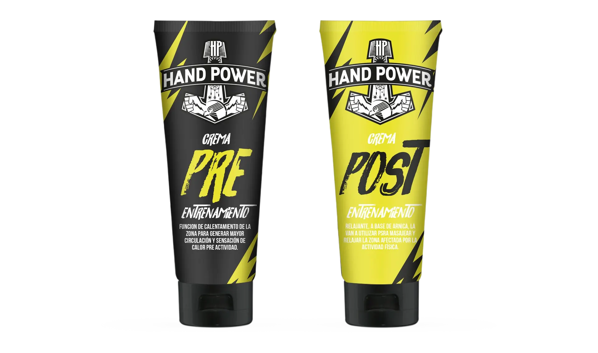Cremas Pre y Post entrenamiento Hand Power