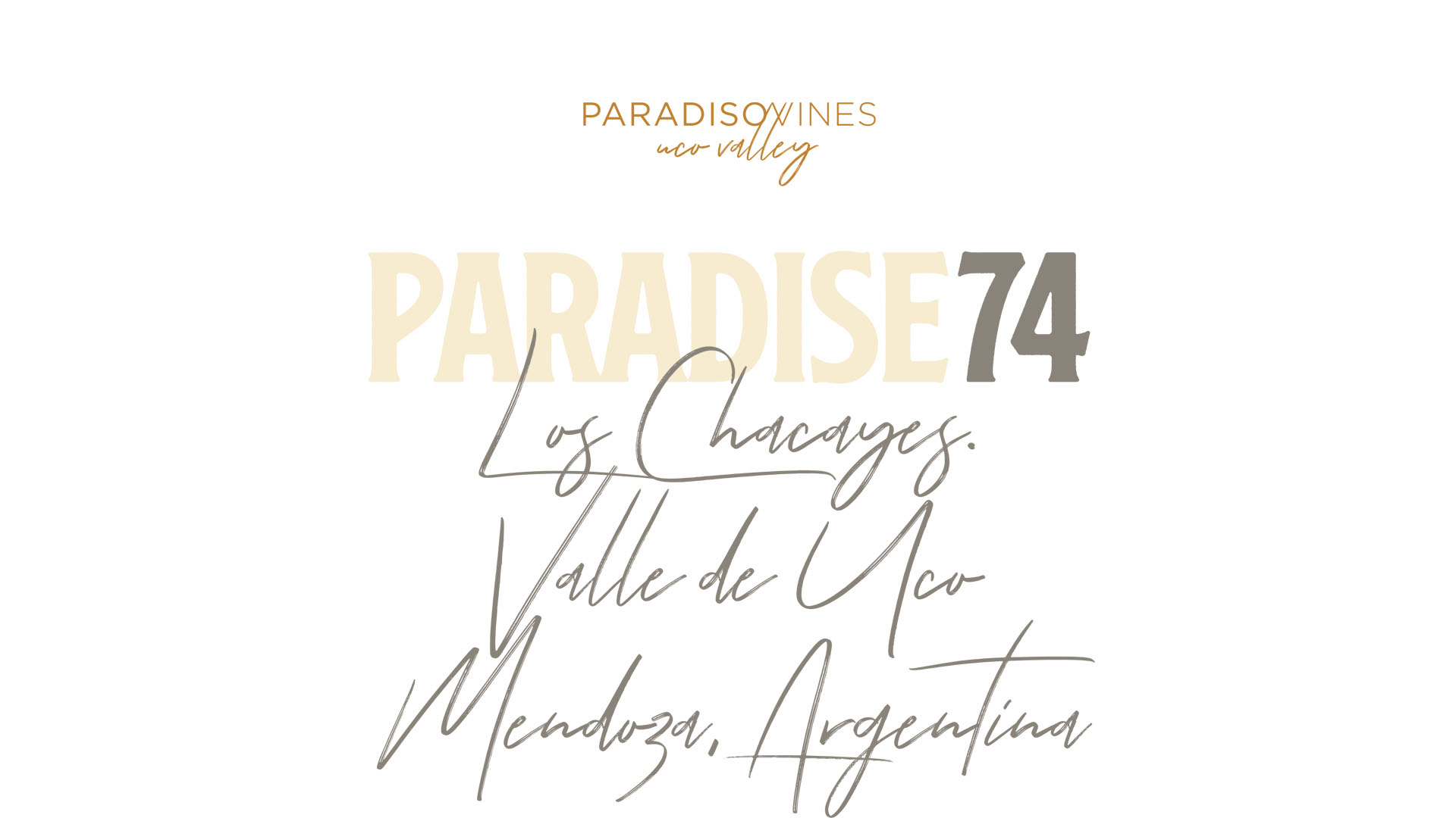 Detalle final de la identidad Paradise Vines